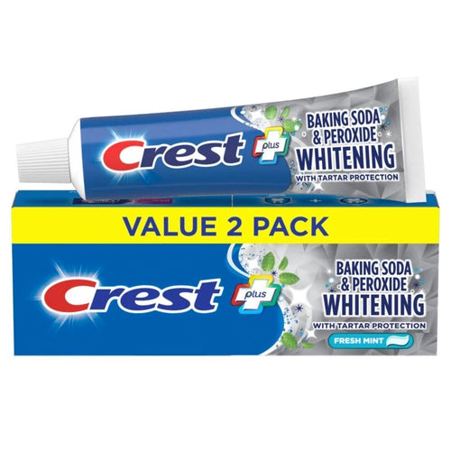 Baking Soda & Peroxide Whitening Toothpaste, Fresh Mint, 5.7 oz, Pack of 2