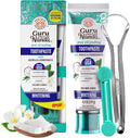 GuruNanda Hydroxyapatite Toothpaste for Whitening with Neem & Xylitol, SLS & Flu